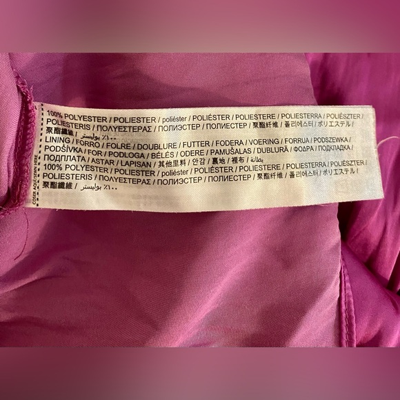 Mango, Scoop neck satin dress in Fuchsia, size 16 - Picture 8 of 9